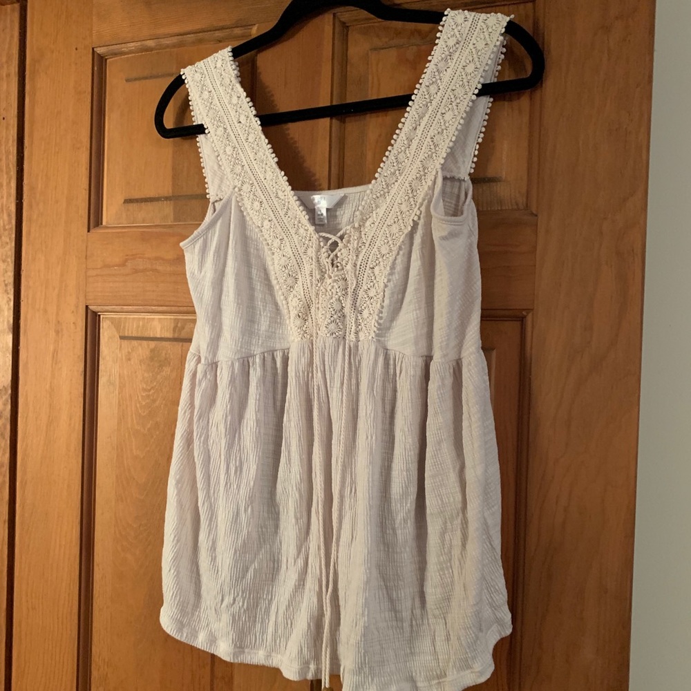 Cream tank top